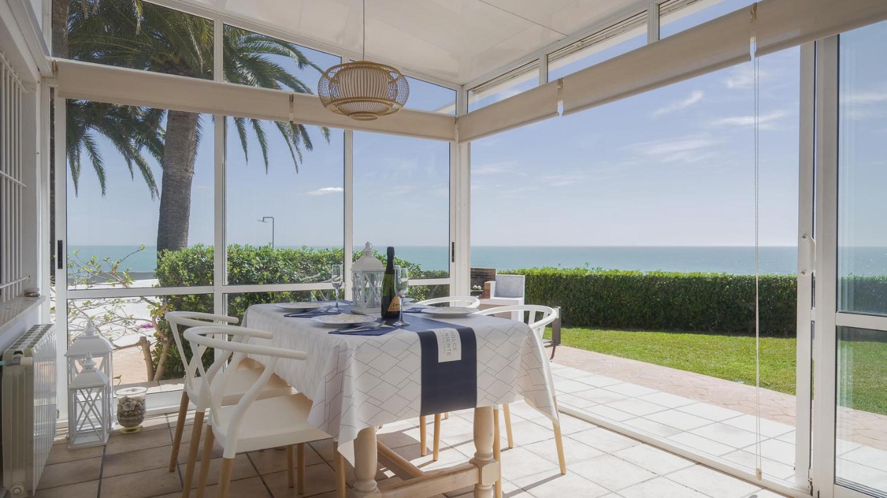 Casa Vesalia A 1A Linea De Mar Con Aa Y Wi-Fi. Villa Vinarós Buitenkant foto